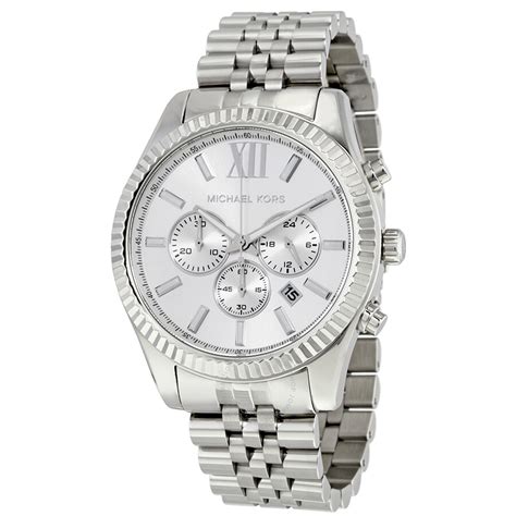 michael kors watches for men silver|michael kors watch silver price.